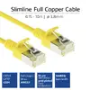 Патч-кабель ACT Желтый 7м LSZH U/FTP CAT6A Photo 4