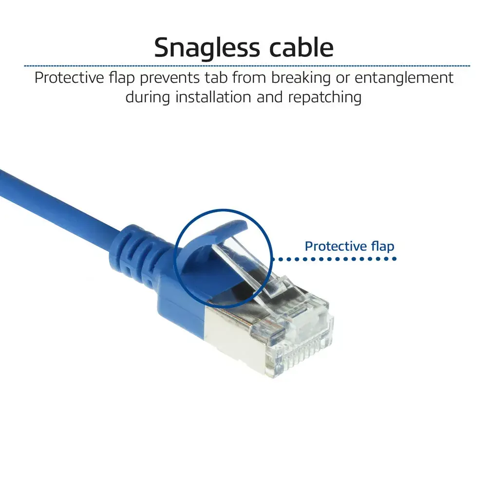 Патч-кабель ACT Blue 10м LSZH U/FTP CAT6A Photo 6