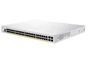 Managed L2/L3 Gigabit Ethernet Network Switch Cisco CBS350-48FP-4X with 48 Ports, 10G Support, and Rack Mounting