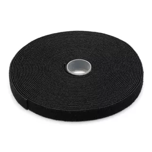 Digitus Velcro lente uz ruļļa Melna 15 mm 10 gab