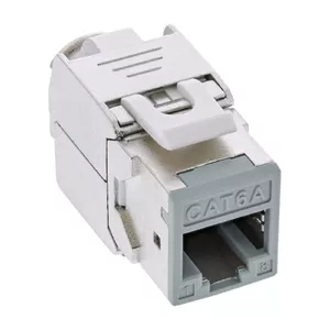 InLine Keystone RJ45 разъем экранированный Cat.6A серый 8 штук