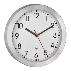 Quartz clock TFA-Dostmann 60.3546.02 Round Aluminium White 250mm