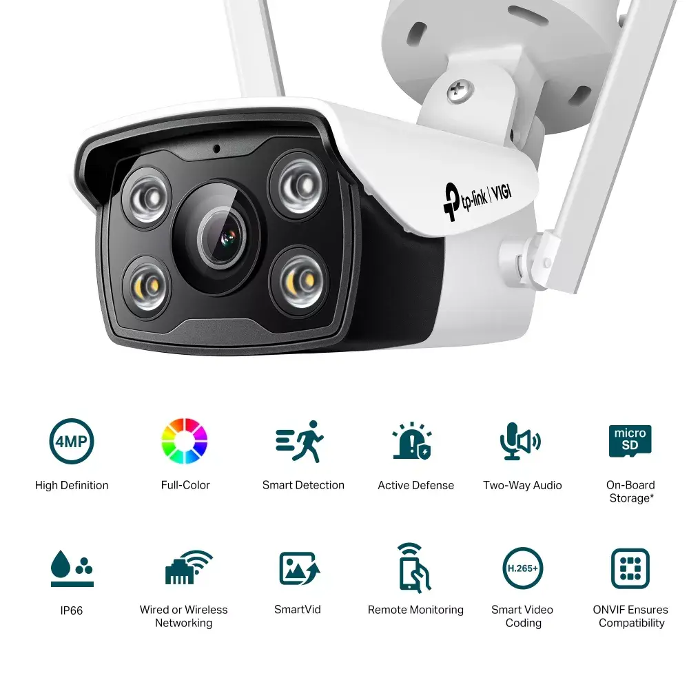IP drošības kamera TP-Link VIGI 4MP Outdoor Full-Color Photo 2