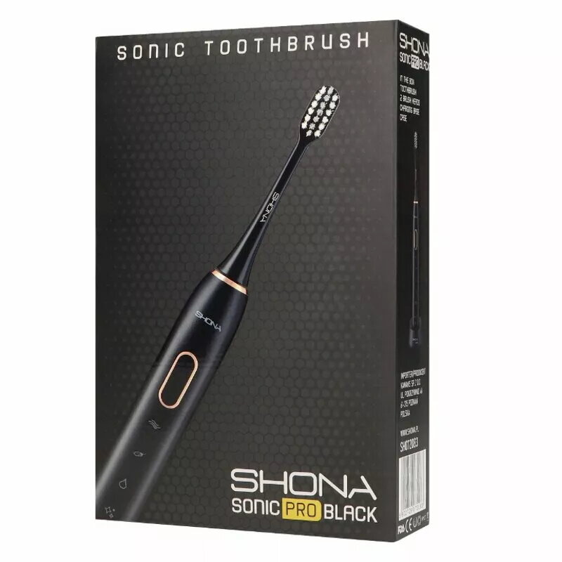 Электрическая зубная щётка Shona Pro SHO-SONPRO-BK Photo 8