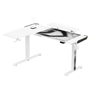Угловой стол Ultradesk Winger White Прямоугольный Игровой 1550x600x750