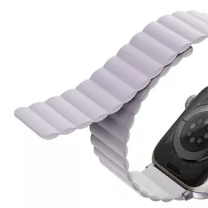 Ремешок для Apple Watch Uniq Revix — двусторонний магнитный ремень для 42/44/45/49 мм (Series 1–8, SE, SE2, SE3, Ultra 1–3) Лиловый