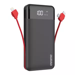 Powerbank Dudao K1Pro 20000mAh 15W with 4 integrated cables, black
