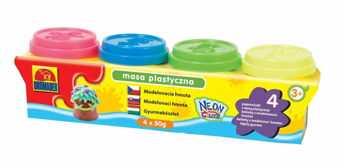 Modelēšanas māls Dromader Masa Plastyczna 4×50