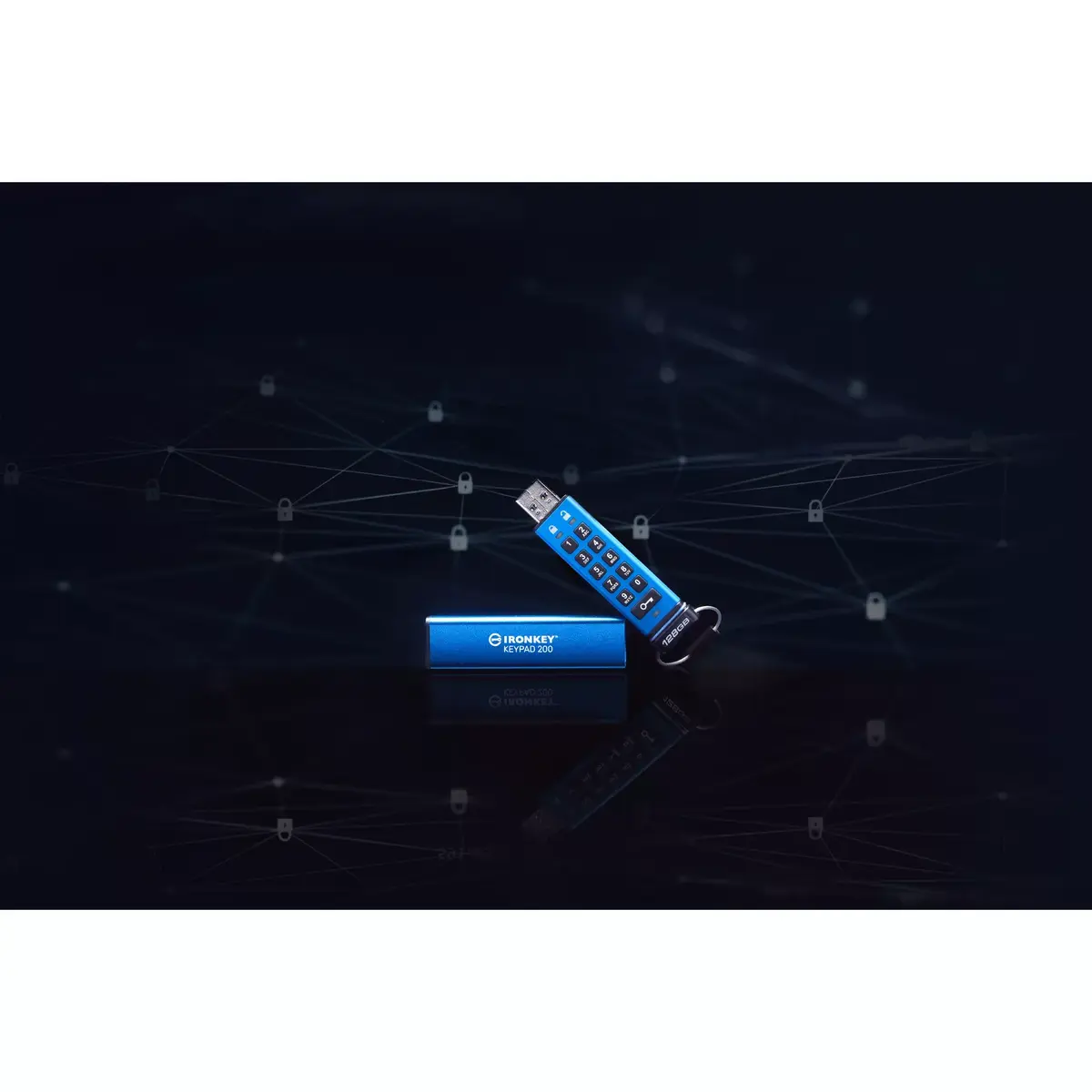 USB zibatmiņa Kingston 128GB IronKey Keypad 200 Photo 8