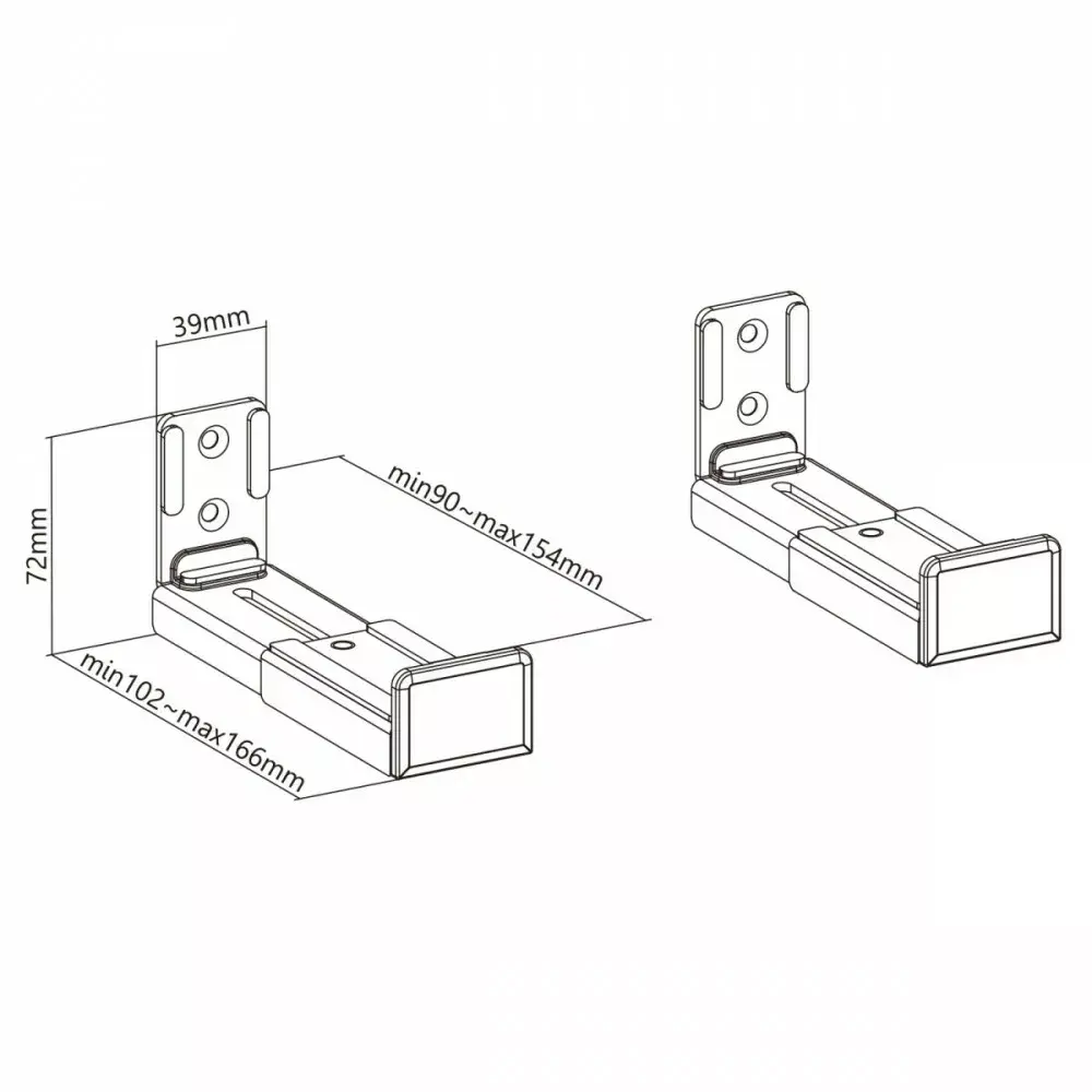 Soundbar mount MACLEAN MC-932 — universal, up to 15 kg Photo 6