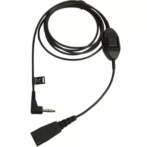 Cable Jabra QD to 3.5mm with Answer Button Alcatel 0.5m Black