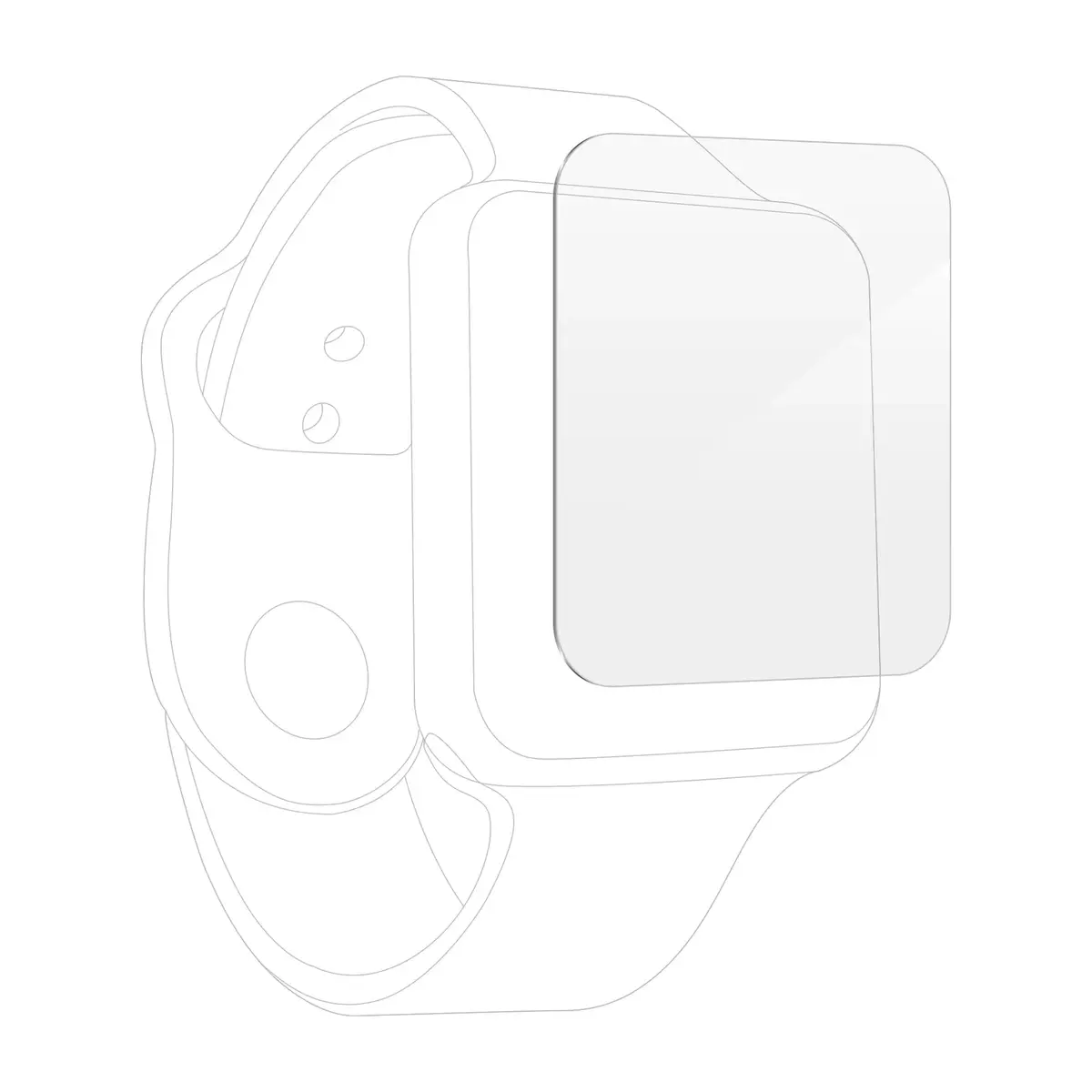 Screen protector Zagg InvisibleShield Glass Fusion+ Apple Watch Series 7 Photo 2