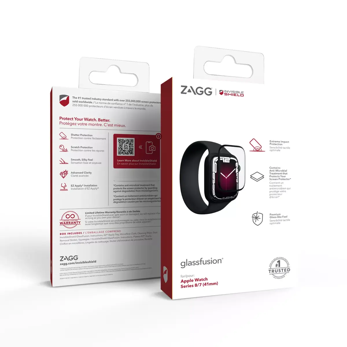 Screen protector Zagg InvisibleShield Glass Fusion+ Apple Watch Series 7 Photo 3