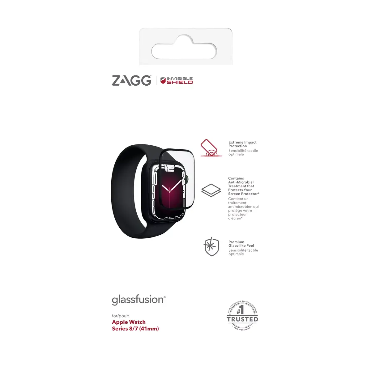 Screen protector Zagg InvisibleShield Glass Fusion+ Apple Watch Series 7 Photo 4
