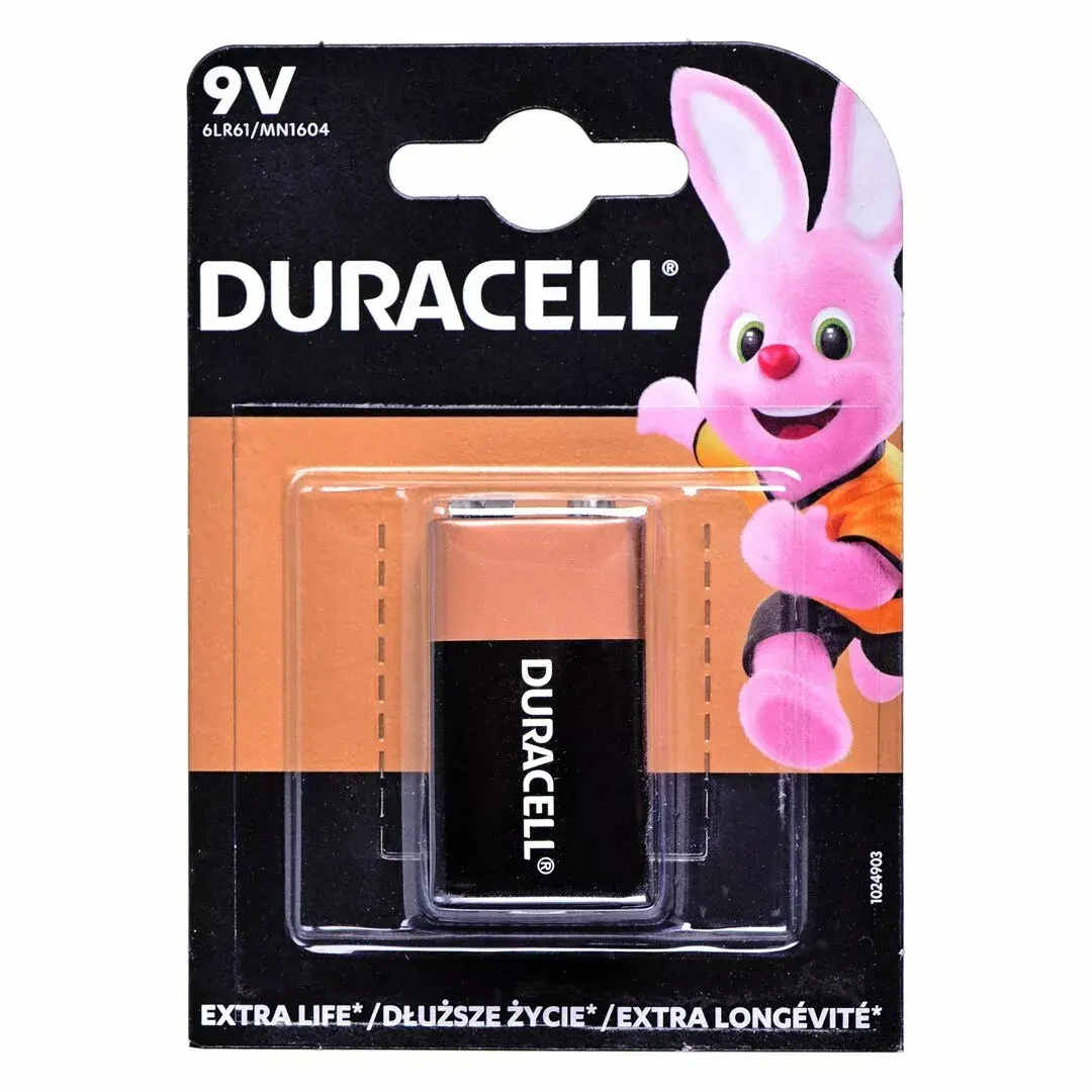 Battery Duracell 6LR61 9V Alkaline Photo 2