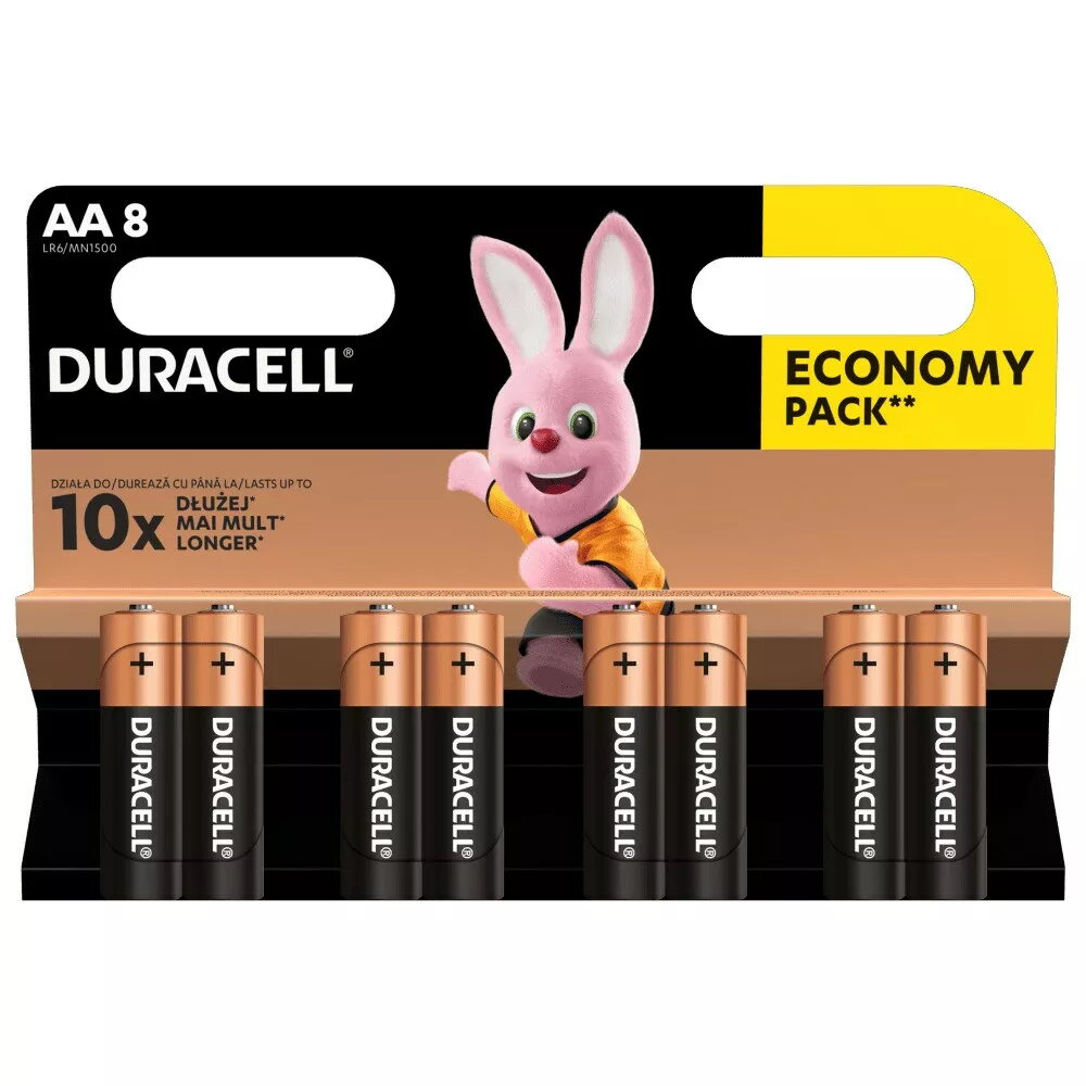 Mājas vienreizējās lietošanas AA baterija Duracell