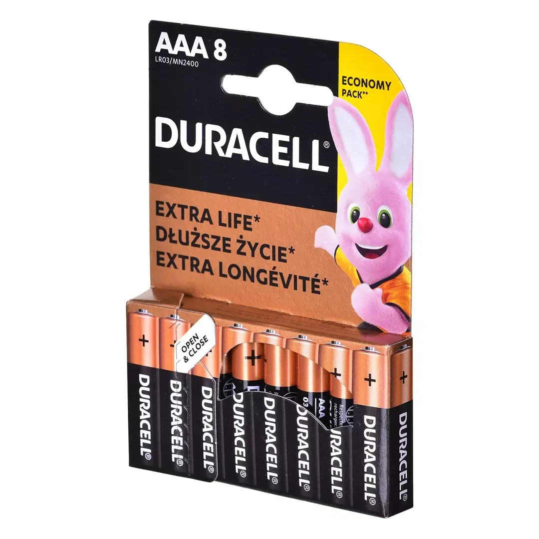 Alkaline battery Duracell LR03 AAA — 8-pack Photo 2