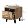 Naktsgaldiņš cama meble NORD 2 gab. 40×38×45 cm Photo 4