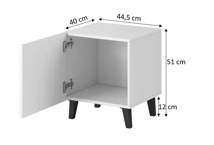 Naktsgaldiņu komplekts cama meble PAFOS 45×40×51 cm Photo 4