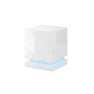 Тумбочки ночные набор cama meble QIU, 2 шт., МДФ, белый глянец, 46×41,5×53 см