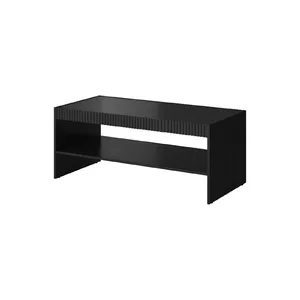 Kafijas galds/sols cama meble PAFOS 120×60×50 cm, taisnstūra forma, melns matēts