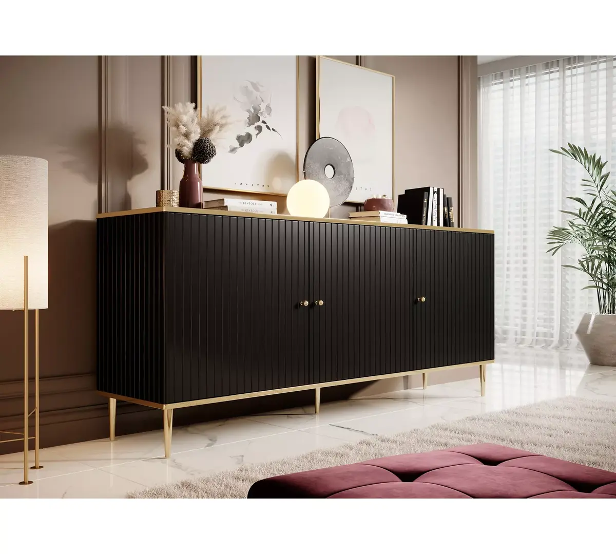 Cama GLAMOUR kumode 180x40x75,5 cm Photo 3
