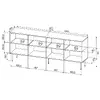 Kumode cama meble HOLE KOM190 BI Photo 4
