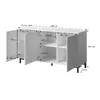 Kumode cama meble MARMO 3D 150x45x80.5 cm Photo 4