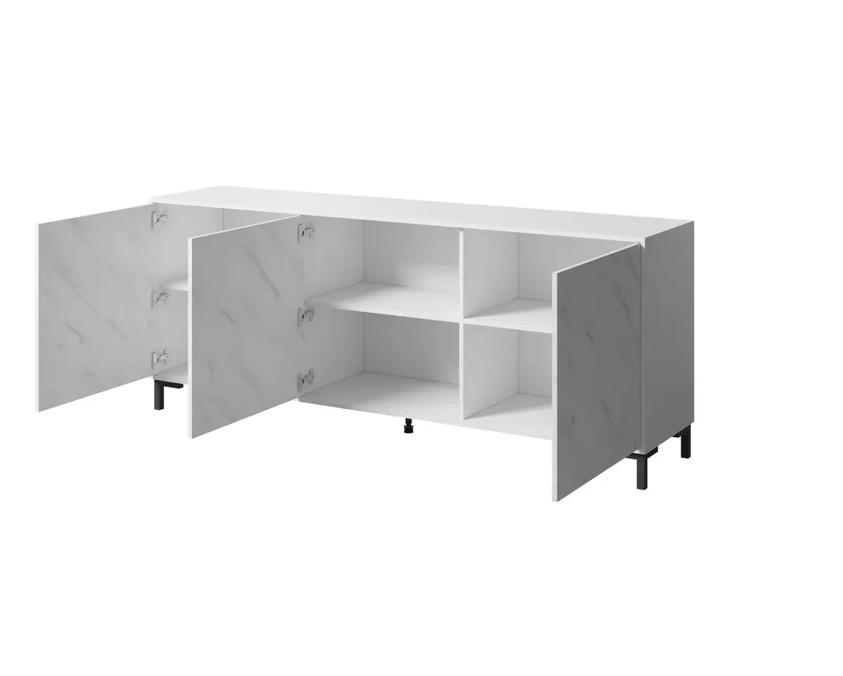 Atvilktņu skapis Cama Meble MARMO 3D 200x45x80,5 cm Photo 2