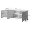 Atvilktņu skapis Cama Meble MARMO 3D 200x45x80,5 cm Photo 4