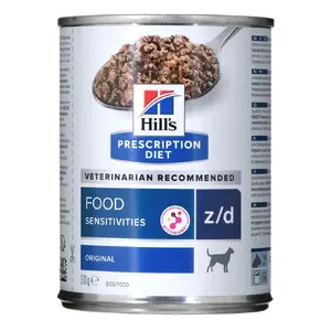 Sausais barības suņiem hill's Prescription Diet z/d Hypoallergenic, 370 g, vistas, pieaugušiem, veterinārā diēta