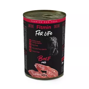 Сухой корм для собак FITMIN For Life говядина 400 г — для взрослых собак, рецепт с говядиной