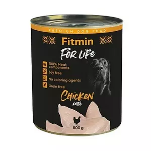 FITMIN for Life Куриный паштет - влажный корм для собак - 800 г