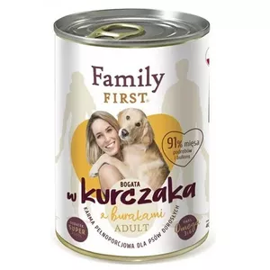 Mitra suņu barība Family FIRST Adult Chicken with Beets 400 g