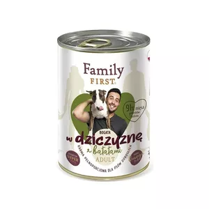 Mitra suņu barība Family FIRST Adult ar brieža gaļu un saldo kartupeli 400 g