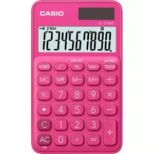 Basic Calculator Casio SL-310UC-RD Pocket Red 10 Digits Solar