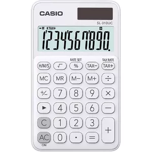 Basic Calculator Casio SL-310UC-WE Pocket 10 Digits White