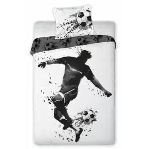 Bedding set FARO Footballer for youth — duvet cover 140x200 cm, pillowcase 70x90 cm