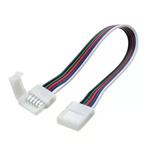 LED strip joint connector LEMLUX LED-JOINT-RGBW15 12 mm for RGBW strips with 15 cm wire
