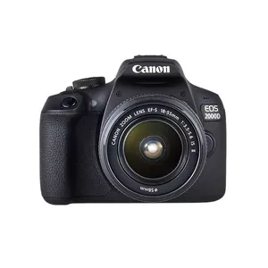 Canon EOS 2000D SLR Camera Kit with EF-S 18-55mm f/3.5-5.6 IS II and EF 75-300mm f/4-5.6 III Lenses, 24.1 MP CMOS Sensor