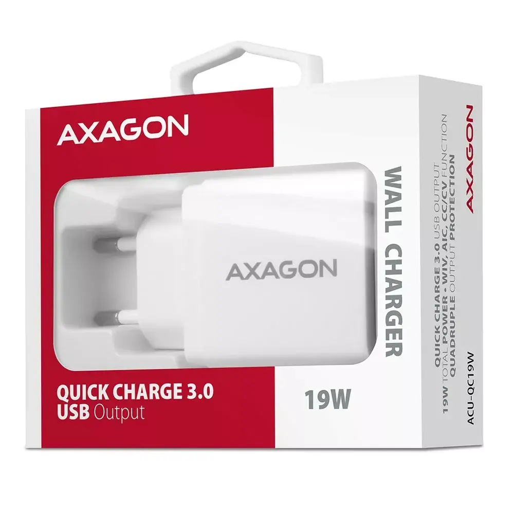 AXAGON ACU-QC19W lādētājs 1×QC3.0 19W Photo 4