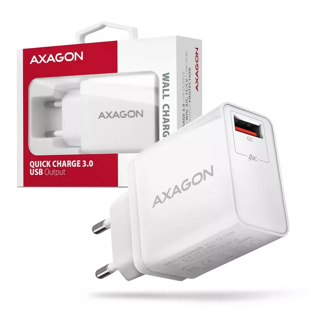 AXAGON ACU-QC19W lādētājs 1×QC3.0 19W Photo 6