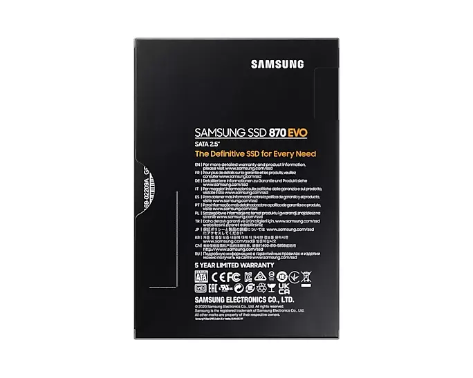 SSD диск Samsung 870 EVO 1 TB MZ-77E1T0BW Photo 7