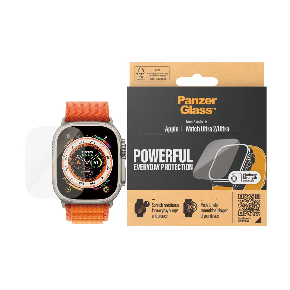 PanzerGlass Screen Protector for Apple Watch Ultra 49 mm Photo 2