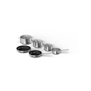 Pan set Bosch HEZ9SE060 Black Stainless steel Ceramic Induction