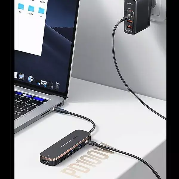 USB‑C hub usams SJ578HUB01 — 3×USB, HDMI Photo 3