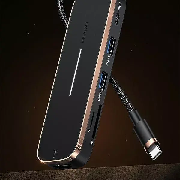 USB‑C hub usams SJ578HUB01 — 3×USB, HDMI Photo 6