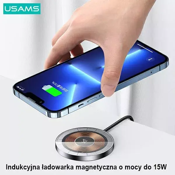 Беспроводное зарядное usams CD183CDX01 15W Photo 2