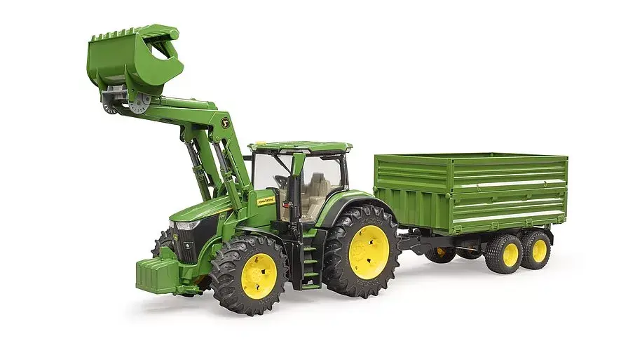BRUDER John Deere 7R 350 traktors ar iekrāvēju Photo 3