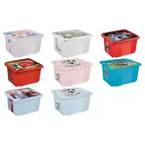 Storage box with lid keeeper Winnie the Pooh 45 L, transparent, 55.5×40×30 cm